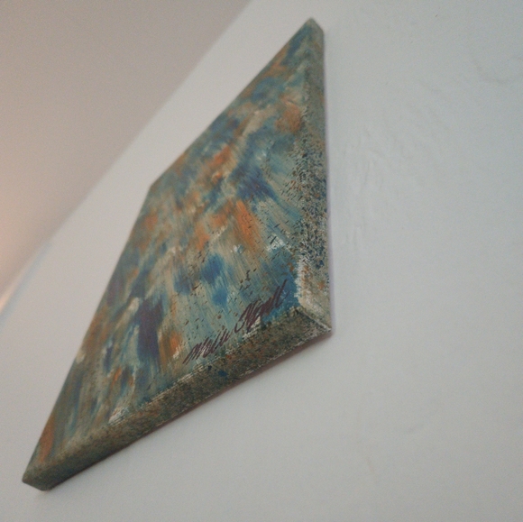 "Flow" original art hand painted abstract acrylic canvas painting wall decor - Picture 4 of 7